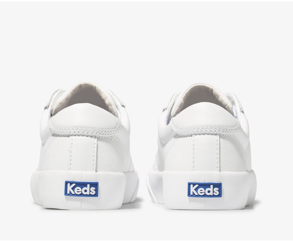 Keds Sneakers White - Crew Kick 75 Leather - Womens NDXLQG-583